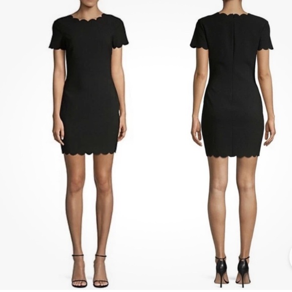 Likely Scallop Manhattan Bodycon Mini Dress Green NEW - Picture 10 of 14